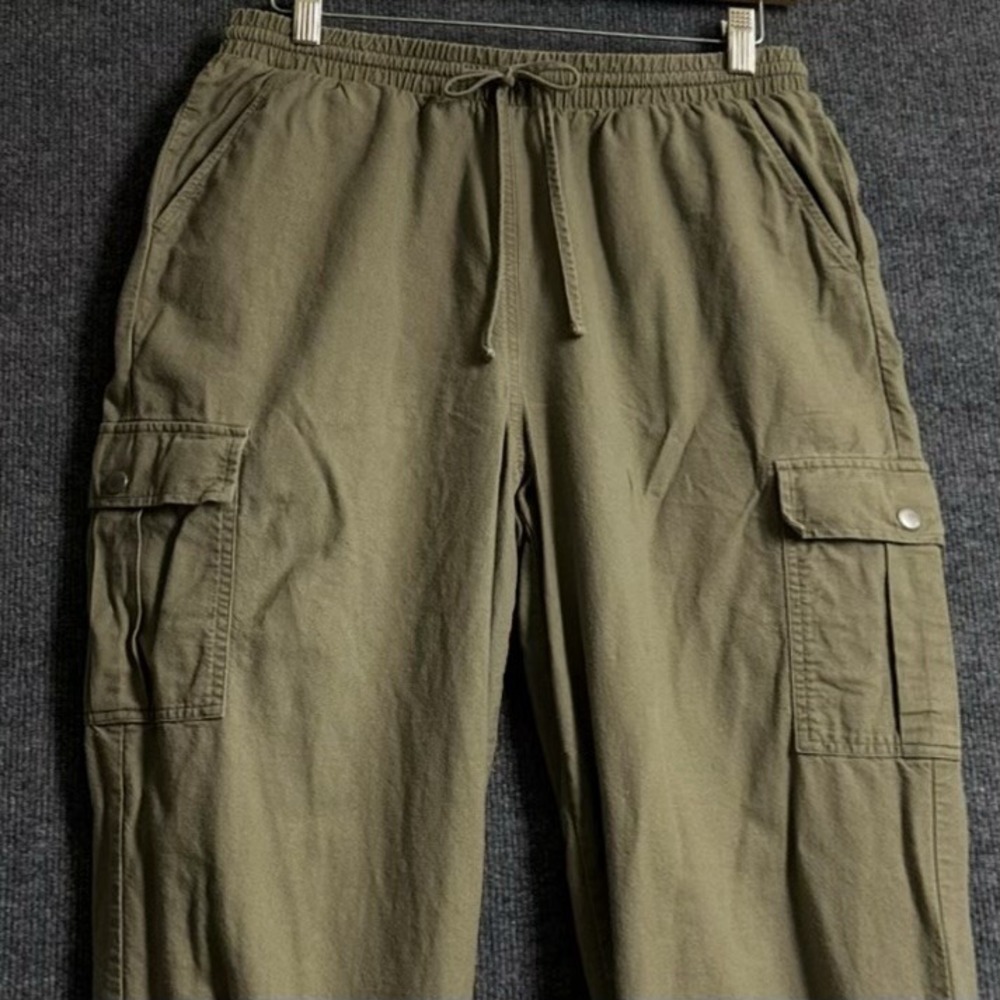 Forever 21 Size M Pants Olive Cargo Pants Utility Military Gorpcore Streetwear - Picture 3 of 10